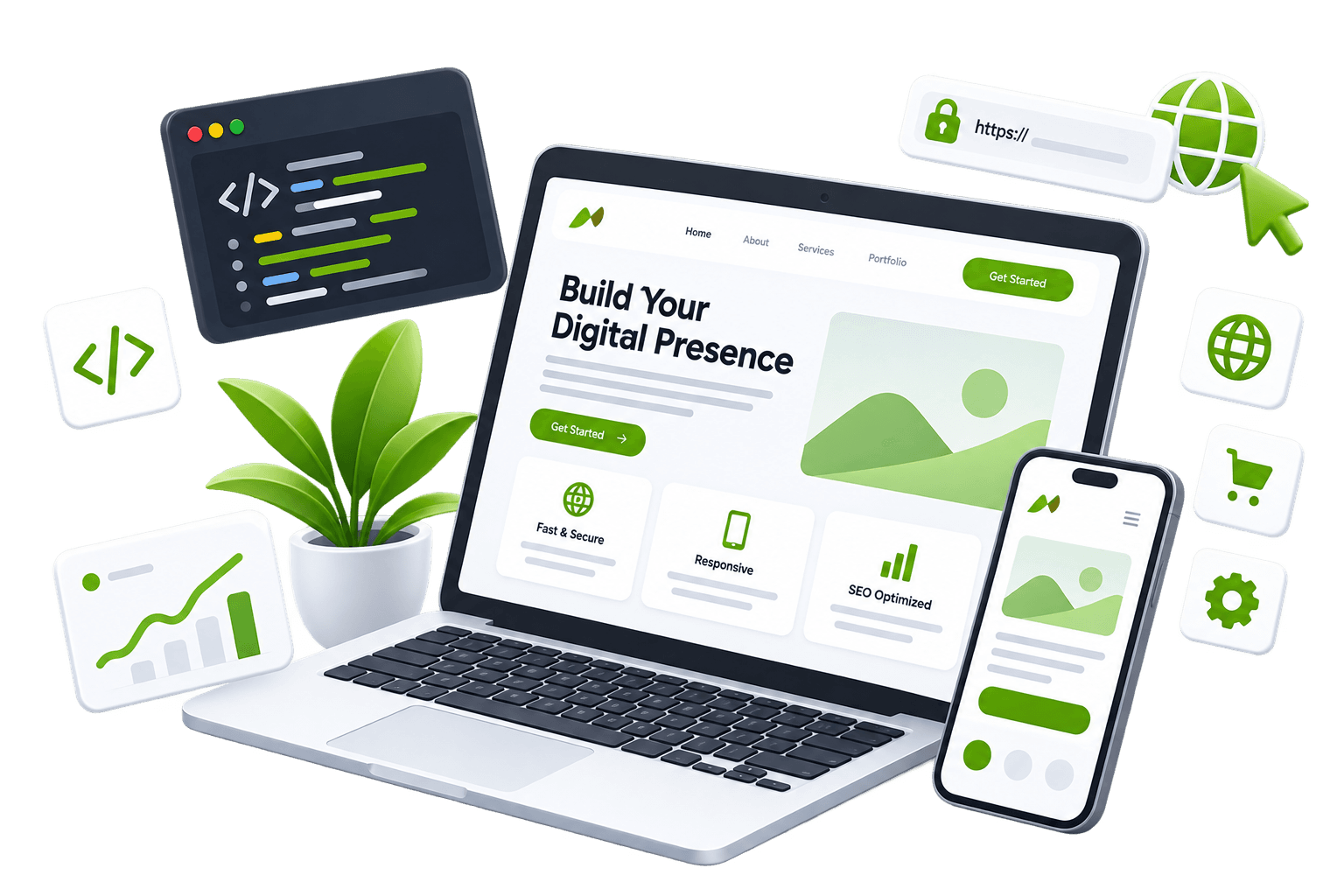 Website Development Illustration