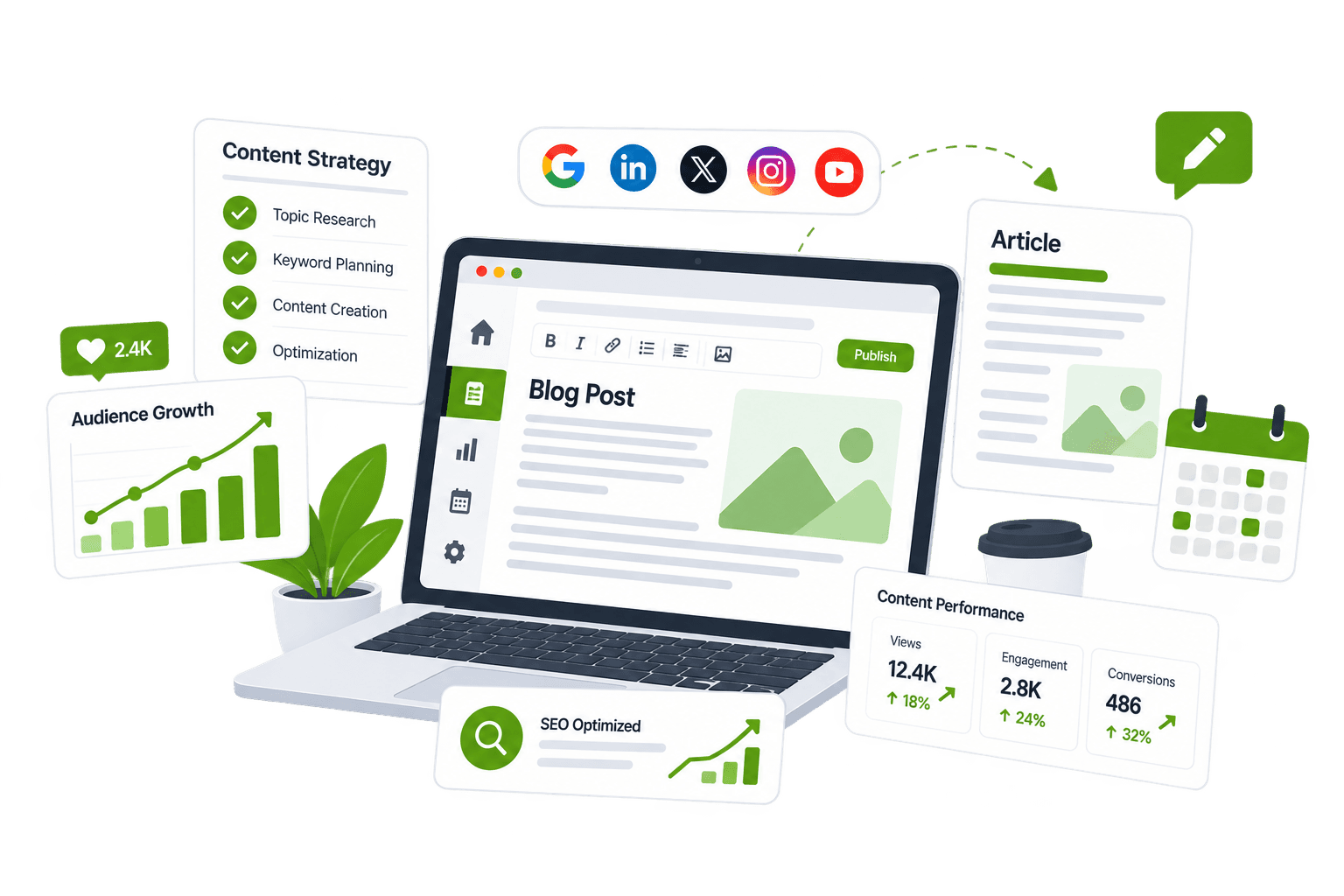 Content Marketing Illustration