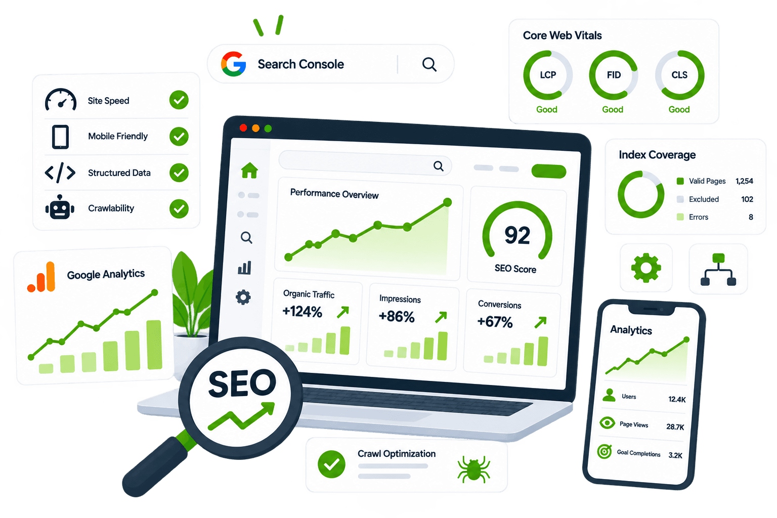 Technical SEO Illustration