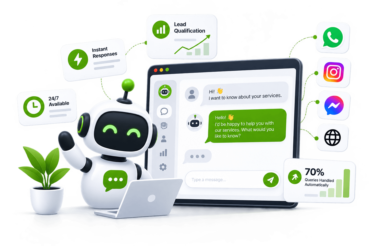 AI Chatbots Illustration